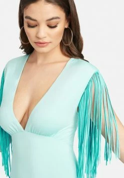 JUMP Festival Fringe Knit Dress