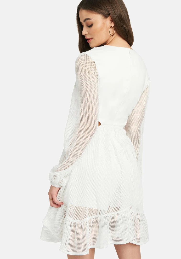 JUMP Bridal Ring Detail Side Cutout Flare Dress 4 JUMP Bridal Ring Detail Side Cutout Flare Dress