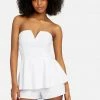 JUMP Strapless Peplum Romper