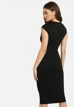 JUMP Color Blocked Cap Sleeve Midi