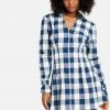 JUMP Print Shop Printed Check Poplin Shirt Dress