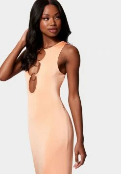 JUMP Ring Detail Midi Dress