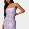 JUMP Sequin Lace Up Back Dress