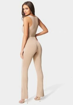 Festival Season Deep V Lace-Up Jumpsuit