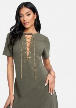 JUMP Clothing T-Shirt Chain Detall Dress