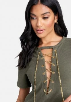 JUMP Clothing T-Shirt Chain Detall Dress