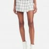 TC Tailoring Window Pane Boucle Button Detail Skort