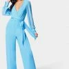 Surplice Wrap Jumpsuit Bridal