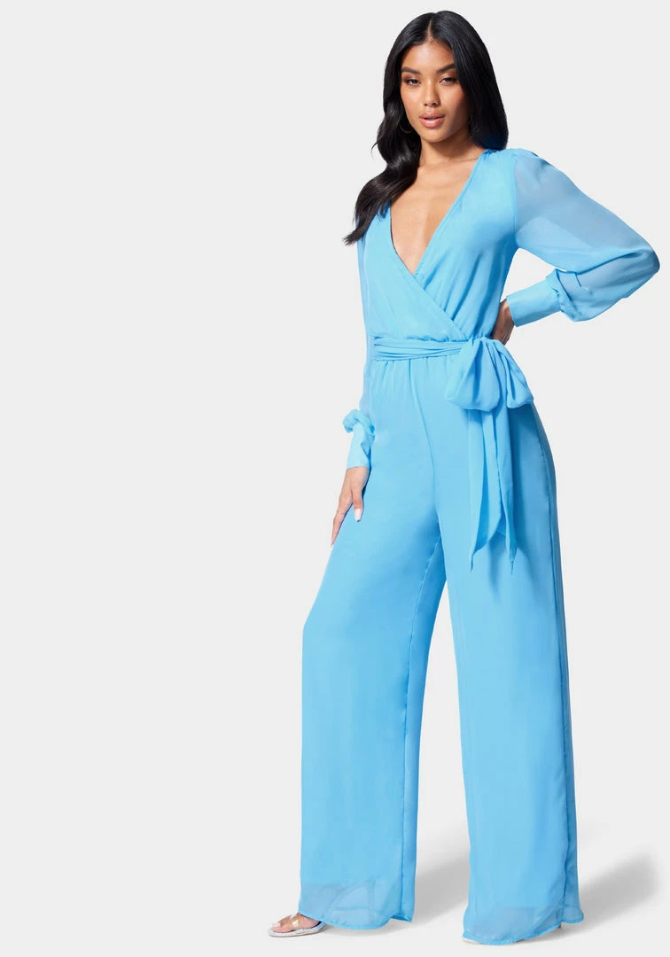 Surplice Wrap Jumpsuit Bridal 5 Surplice Wrap Jumpsuit Bridal