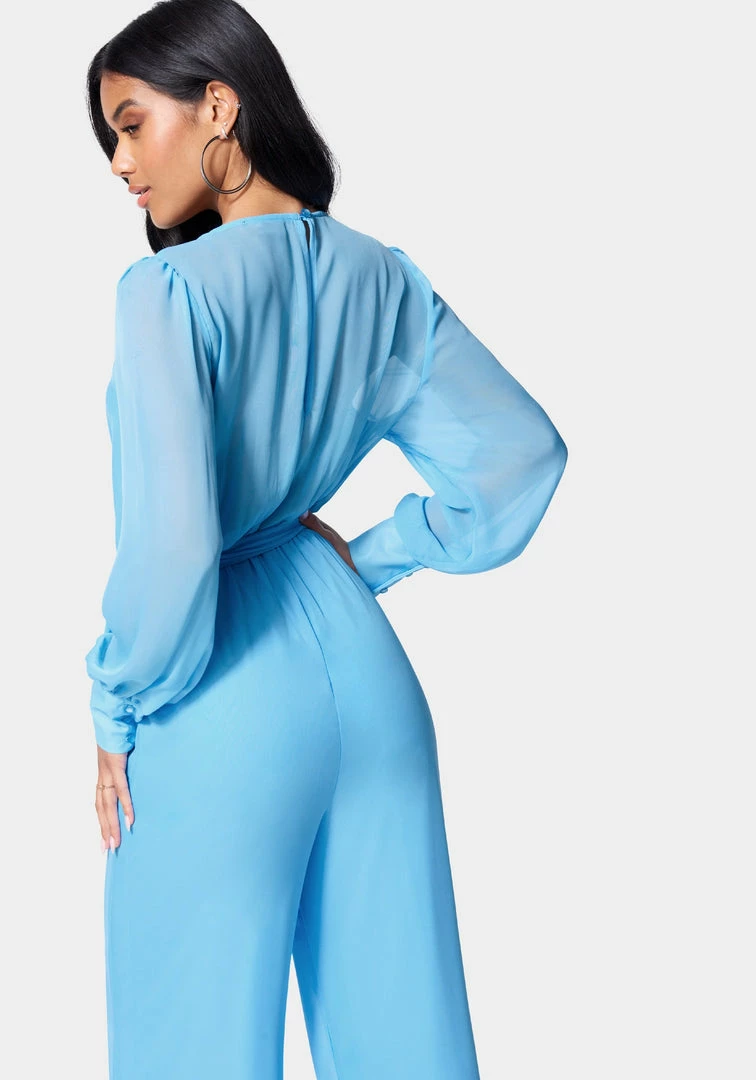 Surplice Wrap Jumpsuit Bridal 3 Surplice Wrap Jumpsuit Bridal