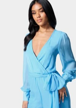 Surplice Wrap Jumpsuit Bridal 9 Surplice Wrap Jumpsuit Bridal