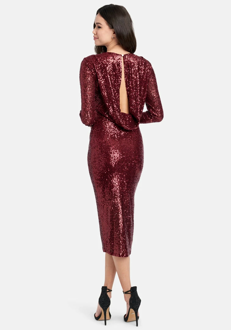 JUMP Best Sellers Sequin Cowl Back Midi Dress 2 JUMP Best Sellers Sequin Cowl Back Midi Dress