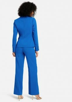 TC High Waist Button Detail Wide Leg Pant