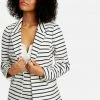 TC Sets Stripe Knit Blazer Jacket