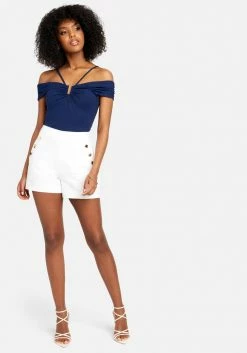 TC High Waist Button Detail Short Spring/Summer