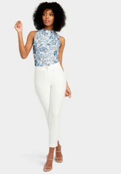 TC Natural Waist Slim Leg Cuffed Pant Bridal