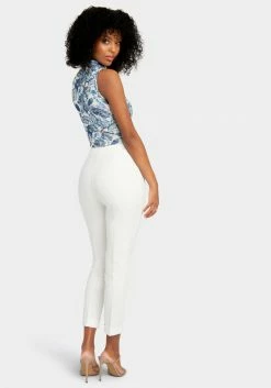 TC Natural Waist Slim Leg Cuffed Pant Bridal