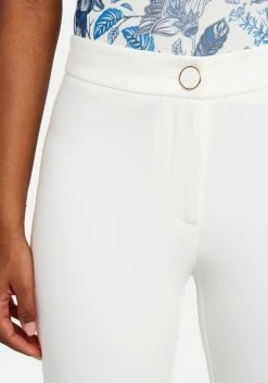 TC Natural Waist Slim Leg Cuffed Pant Bridal