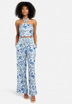 TC Print Shop Ring Detail Halter Top