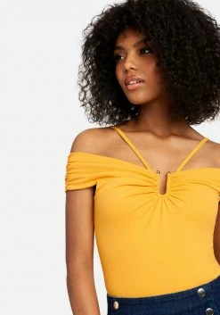 TC Off Shoulder Ring Detail Top