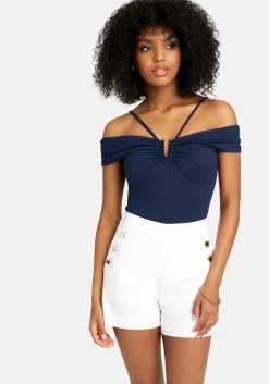 TC Off Shoulder Ring Detail Top Night Out