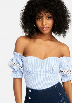 TC Spring/Summer Off Shoulder Sweetheart Top