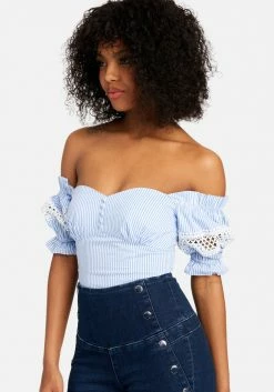 TC Spring/Summer Off Shoulder Sweetheart Top