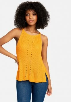 TC Spring/Summer Pointelle Halter Sweater Top