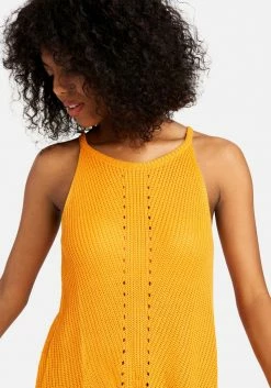 TC Spring/Summer Pointelle Halter Sweater Top 8 TC Spring/Summer Pointelle Halter Sweater Top