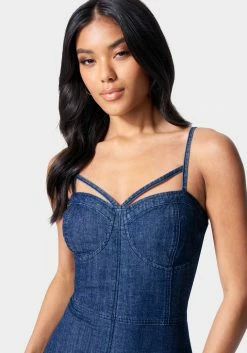 TC Festival Season Spaghetti Strap Bustier Denim Dress 8 TC Festival Season Spaghetti Strap Bustier Denim Dress