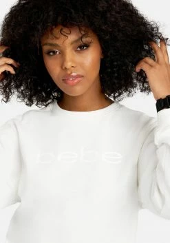TC Bebe Logo Satin Tape Sweatshirt