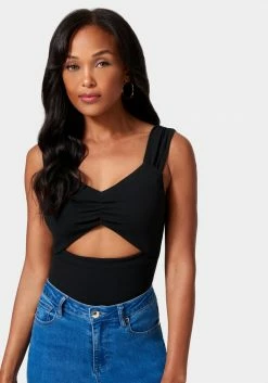 TC Ruched Sleeve Cutout Detail Top Festival Season