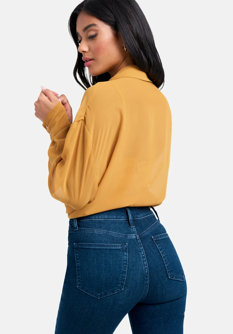 Satin Bustier Top With Matching Chiffon Blouse 3 Satin Bustier Top With Matching Chiffon Blouse