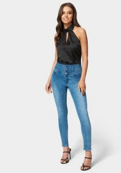 TC High Waist Corset Skinny Jeans Festival Season