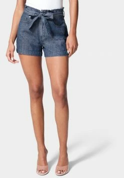 TC High Waist Paperbag Denim Short Festival Season