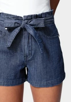 TC High Waist Paperbag Denim Short Festival Season