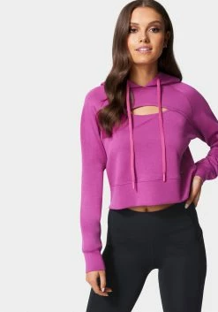 TC Bebe Logo Keyhole Hoodie