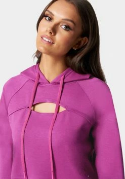 TC Bebe Logo Keyhole Hoodie