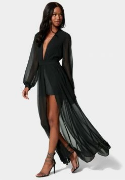 JUMP Deep V Maxi Dress Vacation Shop