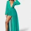 JUMP Deep V Maxi Dress
