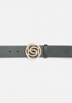 ASTOR Bebe Logo Gold Clasp Belt