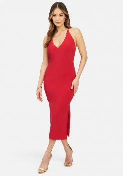 JUMP Bridal Gold Bar Detail Dress