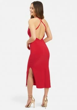 JUMP Bridal Gold Bar Detail Dress