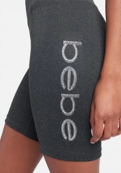 ONE STEP UP BOL Rhinestud Logo Biker Short