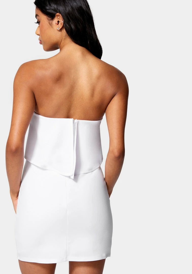 JUMP Night Out Strapless Flounce Mini Dress 3 JUMP Night Out Strapless Flounce Mini Dress