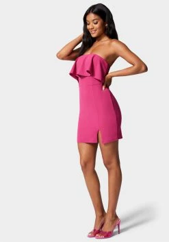 JUMP Night Out Strapless Flounce Mini Dress
