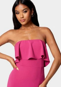 JUMP Night Out Strapless Flounce Mini Dress