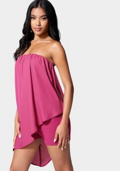 JUMP Strapless Overlay Romper Spring/Summer