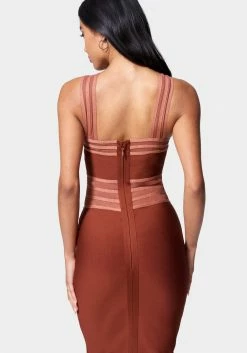 JUMP Bandage Cross Front Dress