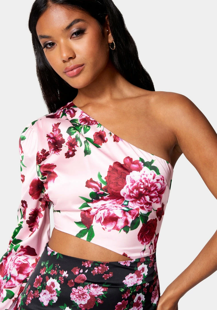 JUMP Printed One Shoulder Asymmetrical Ruffle Dress Night Out 4 JUMP Printed One Shoulder Asymmetrical Ruffle Dress Night Out